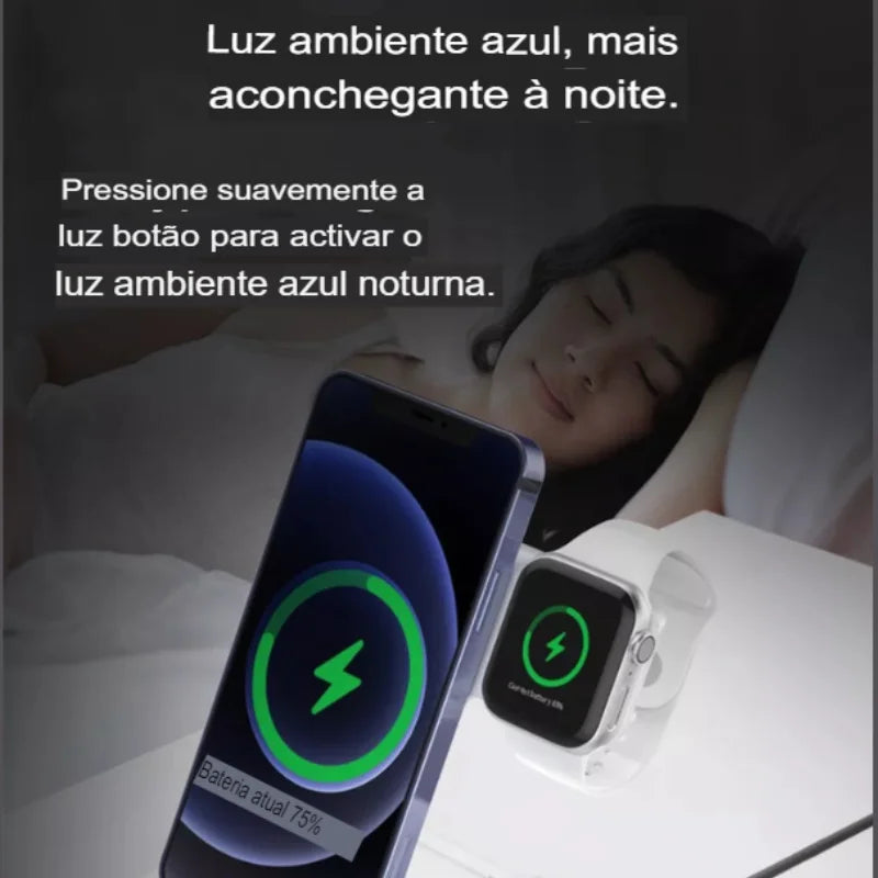Carregador Wireless 3 em 1