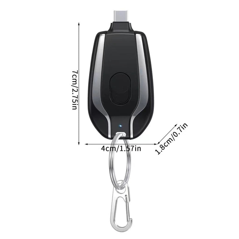 Chaveiro Mini Power Bank 1500mAh