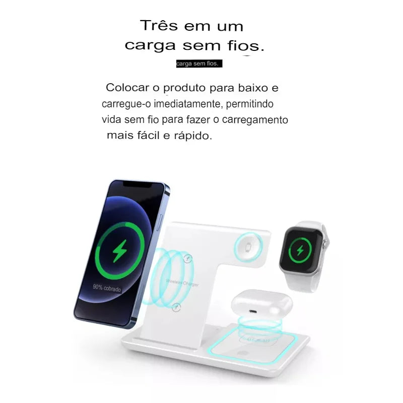 Carregador Wireless 3 em 1