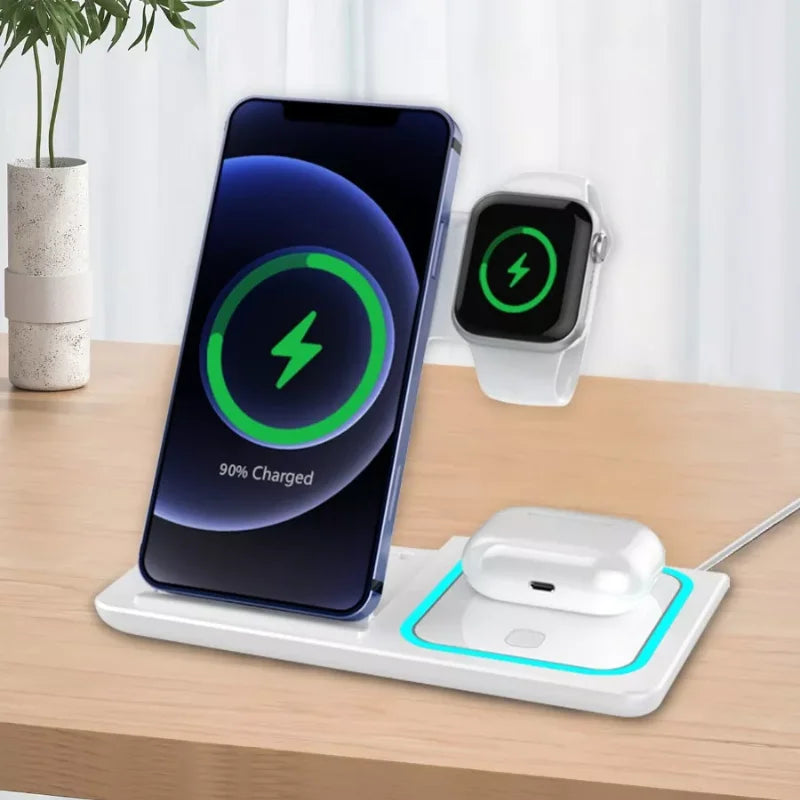 Carregador Wireless 3 em 1