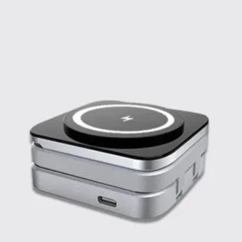 Carregador Sem Fio Dobrável 3 em 1 Wireless Charger