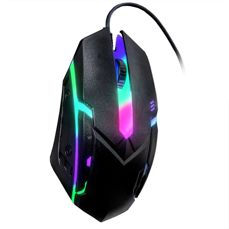 Kit Gamer Teclado Semi-Mecânico + Mouse 3200 DPI RGB